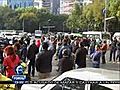 Manifestación de transportistas en el DF