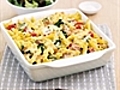 Tuna and pesto pasta bake