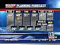 VIDEO: 13WHAM Weather Authority Evening Forecast, 11/10/08