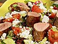 Pork Tenderloin Greek Salad