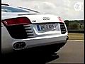 The Audi R8 in action