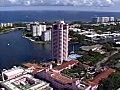 Royalty Free Stock Video SD Footage Helicopter View of Boca Raton Resort