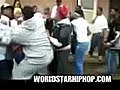 Pregnant Mother Gets Pushed Down When A Scuffle Breaks Out