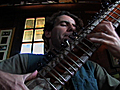 Paul Livingstone plays Sitar