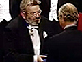 Martinus J.G. Veltman receives his Nobel Prize