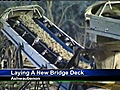 Concrete poured for new deck on 172 bridge