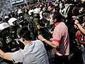 NBC Nightly News with Brian Williams - Greek Protesters Battle Against Police