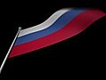 Russia Flag Stock Footage