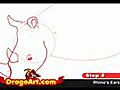 How to draw a Rhino,  Draw a Rhinoceros, step by step