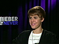 Justin Bieber never says never