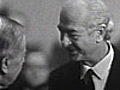 Linus Pauling receives his Nobel Prize