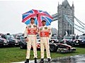 McLaren drivers brave torrential rain before British Grand Prix