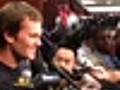 Tom Brady talks to the media