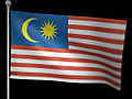 Malaysia Flag Stock Footage