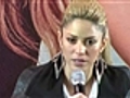 Rueda de prensa de Shakira en Bogotá