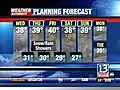 VIDEO: 13WHAM Weather Authority Morning Forecast -- 11/26/08