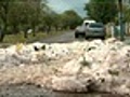 Forte chuva de granizo atinge interior do Paraná