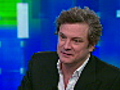 Actor Colin Firth talks love scenes