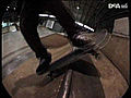 Skate tricks. Tail stop