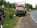 Accident Moto .avec un camion................DEZED DZ