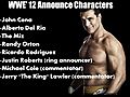 WWE’12- Announced Characters