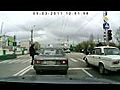 Guy Just Randomly Kicks A Car