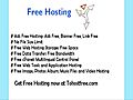 free personal web hosting yahoo