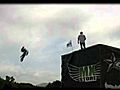 FMX and BMX Show with Renaud Margry and Sebastien Bouyssou at the Euro Festival Harley Davidson