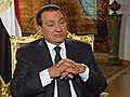 Hosni Mubarak on Charlie Rose