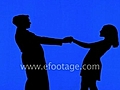 BLUESCREEN - SILHOUETTED COUPLE - 2 - HD