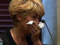 Casey Anthony’s mom fights back tears