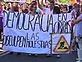 Thousands protest in Madrid