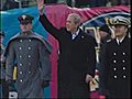 Army vs Navy coin toss by Pres. Bush