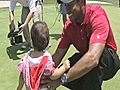 Woods on spending time with his children