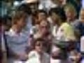 1983 Finale messieurs à Roland Garros  :  Remise de la coupe Yannick Noah
