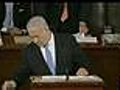 Netanyahu Interrupted During Address