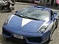 La police italienne roule en Lamborghini Gallardo !