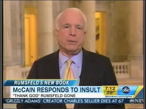 McCain: ‘Thank God’ Rumsfeld stepped down