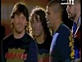 El Barça festeja triunfo de Liga bailando el Waka Waka de Shakira
