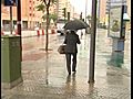 Fuertes lluvias en Sevilla