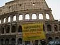 Eco-activists scale Rome’s Colosseum