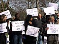 Social Security workers in Woodlawn protest proposed cuts