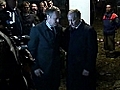 Russian and Polish PMs visit crash site