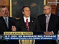 Gov. Andrew Cuomo on gay marriage vote