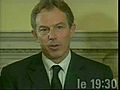 Discours du Premier ministre britannique Tony Blair