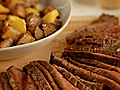 London Broil with Crispy Potatoes and Peppers