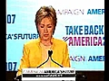 Jeers and Cheers for Hillary at the Take Back America Conference
