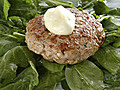 Tuna Burgers with Wasabi Mayonnaise