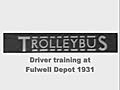 Driver Training at Fulwell Depot 1931