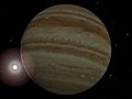 Jupiter Flyby Stock Footage